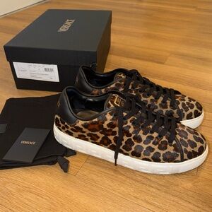 Versace Odissea Low-Top Leopard Men’s Sneakers